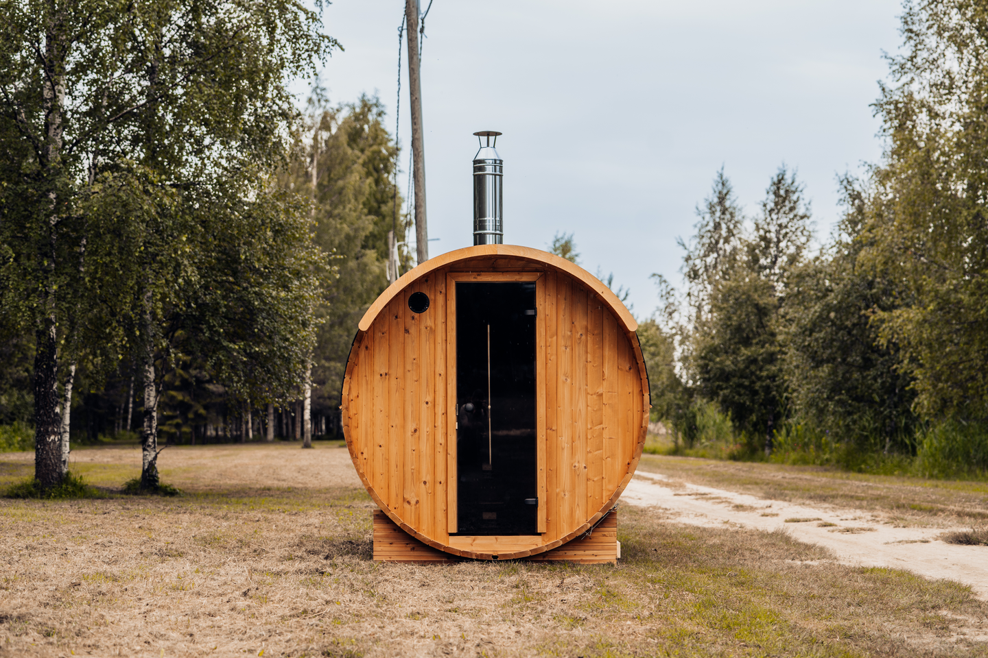 Tynnyrisauna UNO 2,0m x 2,0m valmiiksi koottu