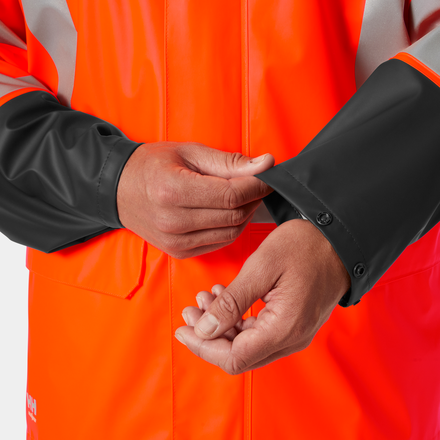 REGNJACKA 70155 ADDVIS KL3 HV ORANGE XS