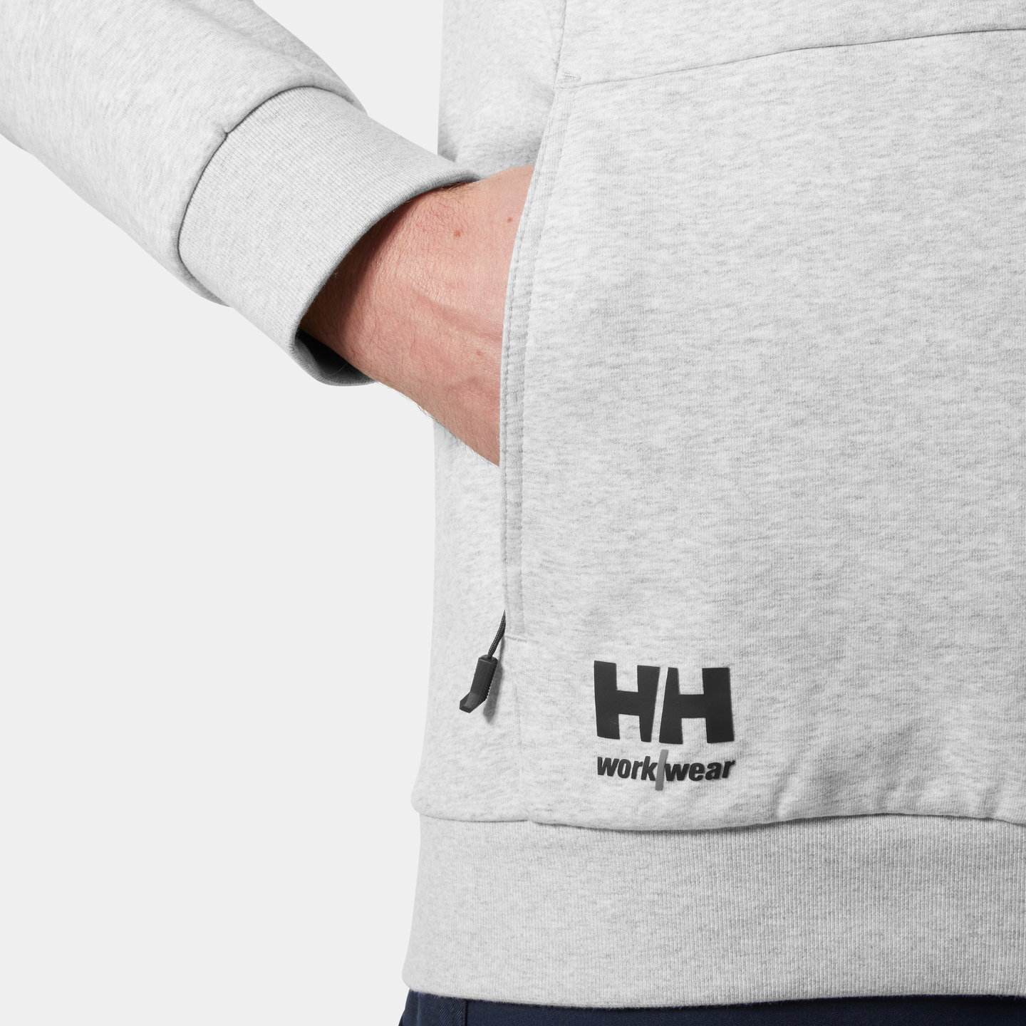 SWEATSHIRT HELZIP 79344 EVO LJUSGRÅ XS