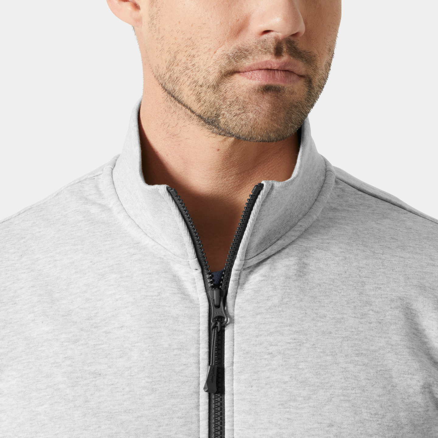 SWEATSHIRT HELZIP 79344 EVO LJUSGRÅ 2XL