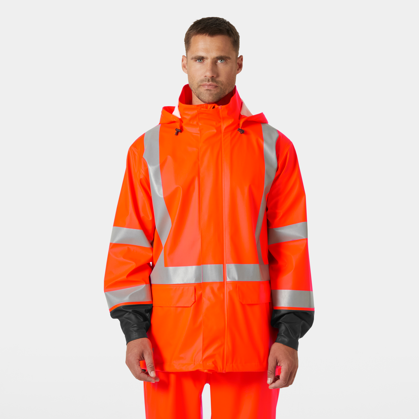 REGNJACKA 70155 ADDVIS KL3 HV ORANGE XL