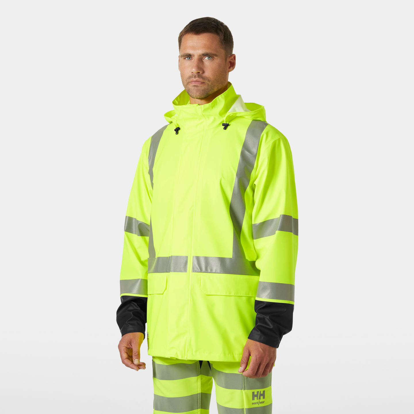REGNJACKA 70155 ADDVIS KL3 HV GUL 2XL