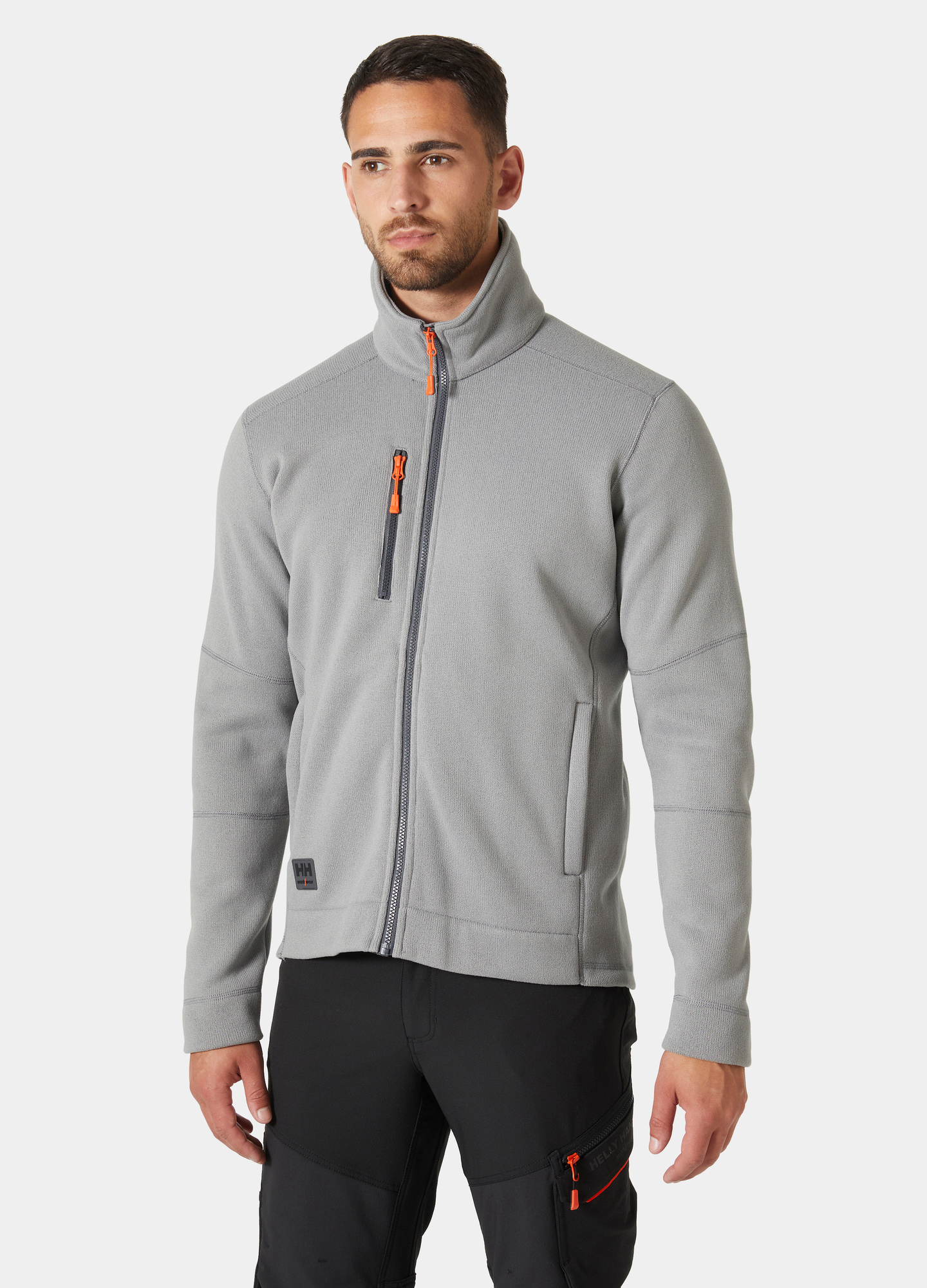FLEECEJACKA HELLY HANSEN KENSINGTON STICKAD, POLARTEC LJUSGRÅ 2XL