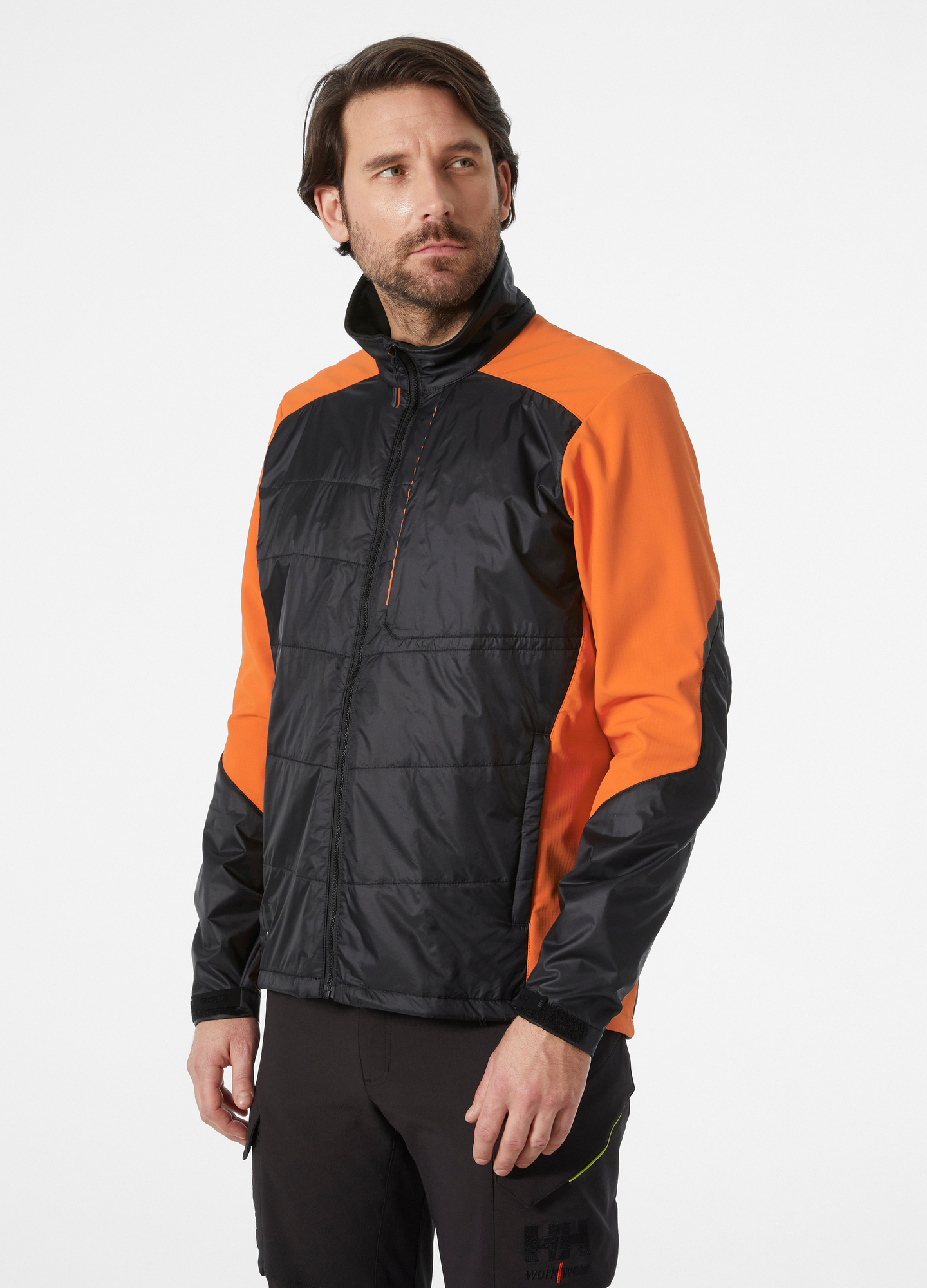 HYBRIDJACKA HELLY HANSEN 73233 KENSINGTON, SVART/ORANGE L