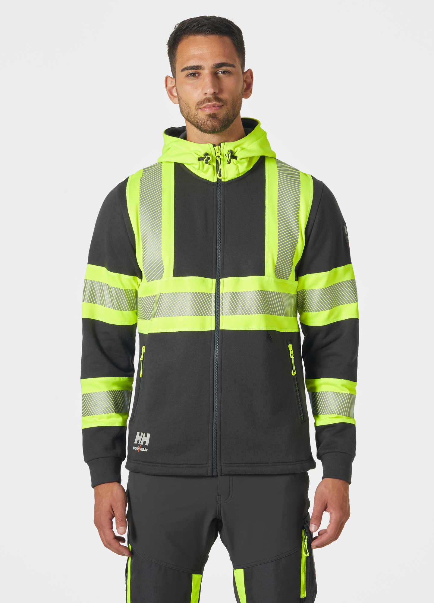 HUVTRÖJA ICU KL1 GUL/SVART 2XL