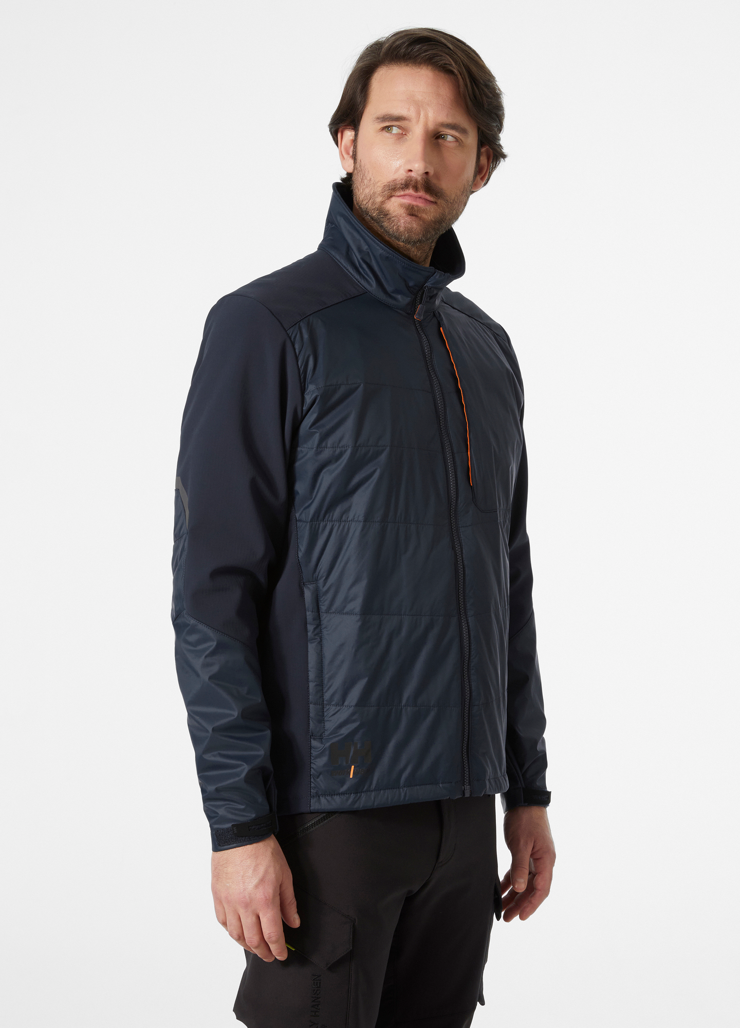 JACKA HELLY HANSEN 73233 KENSINGTON BLÅ 2XL, HYBRID MARINBLÅ