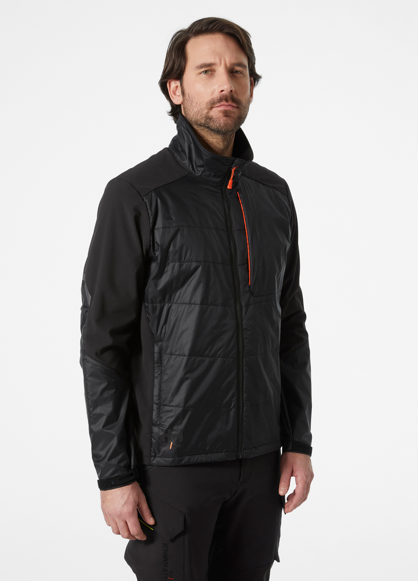 JACKA HELLY HANSEN 73233 KENSINGTON SVA 2XL, HYBRID SVART