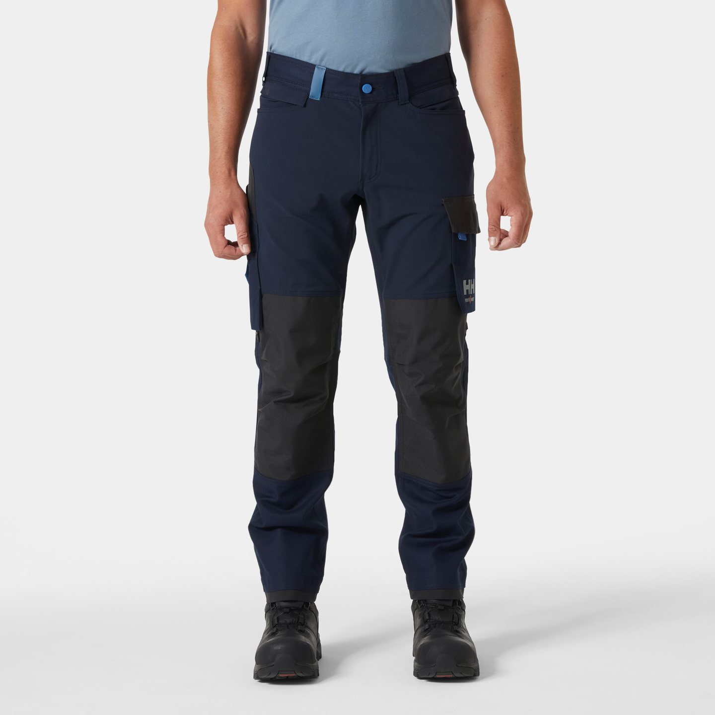 BYXA CNCT 77395 OXFORD 4X MARINBLÅ C146