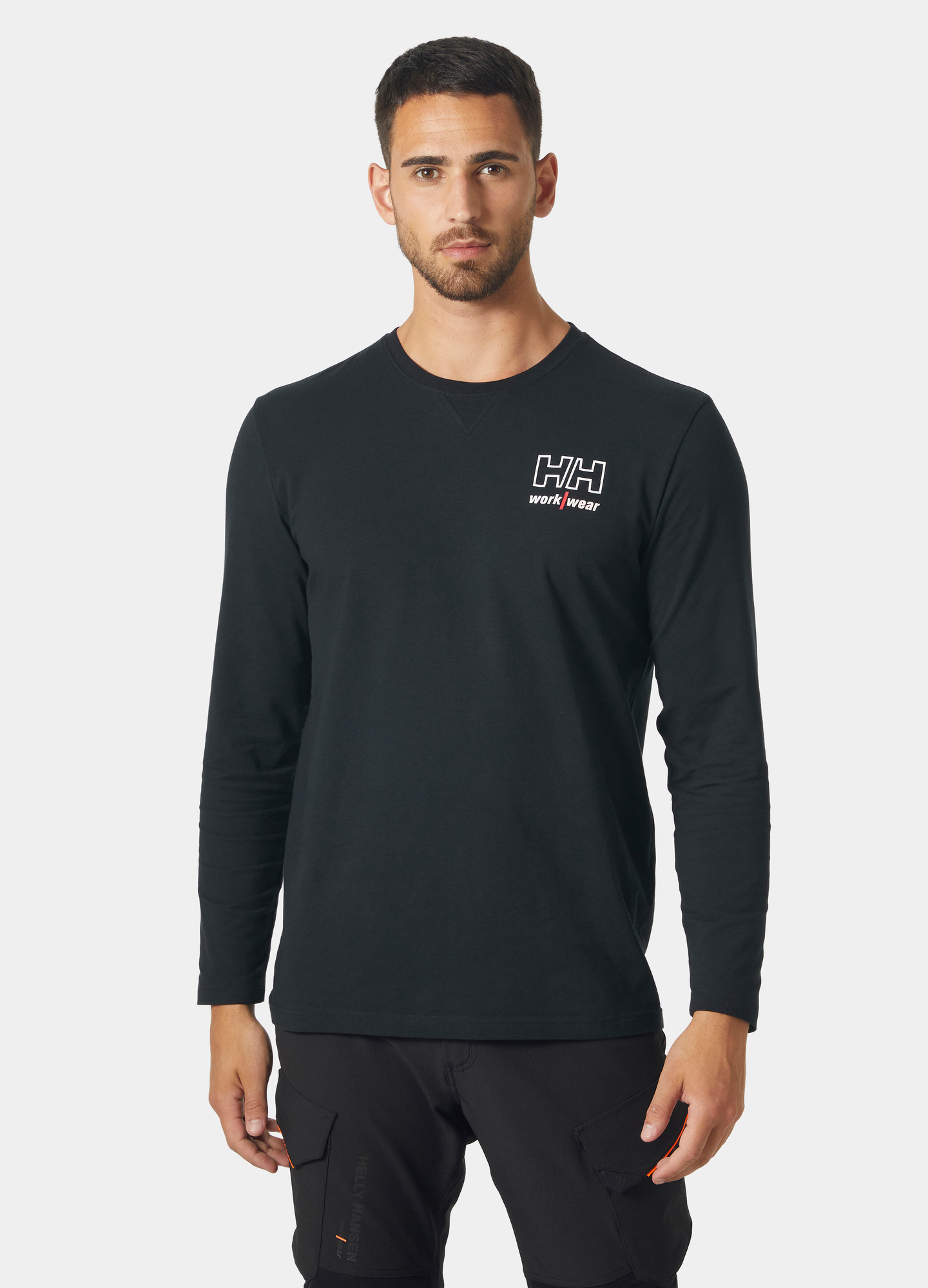 T-SHIRT HELLY HANSEN LÅNGÄRM SVART L, KENSINGTON