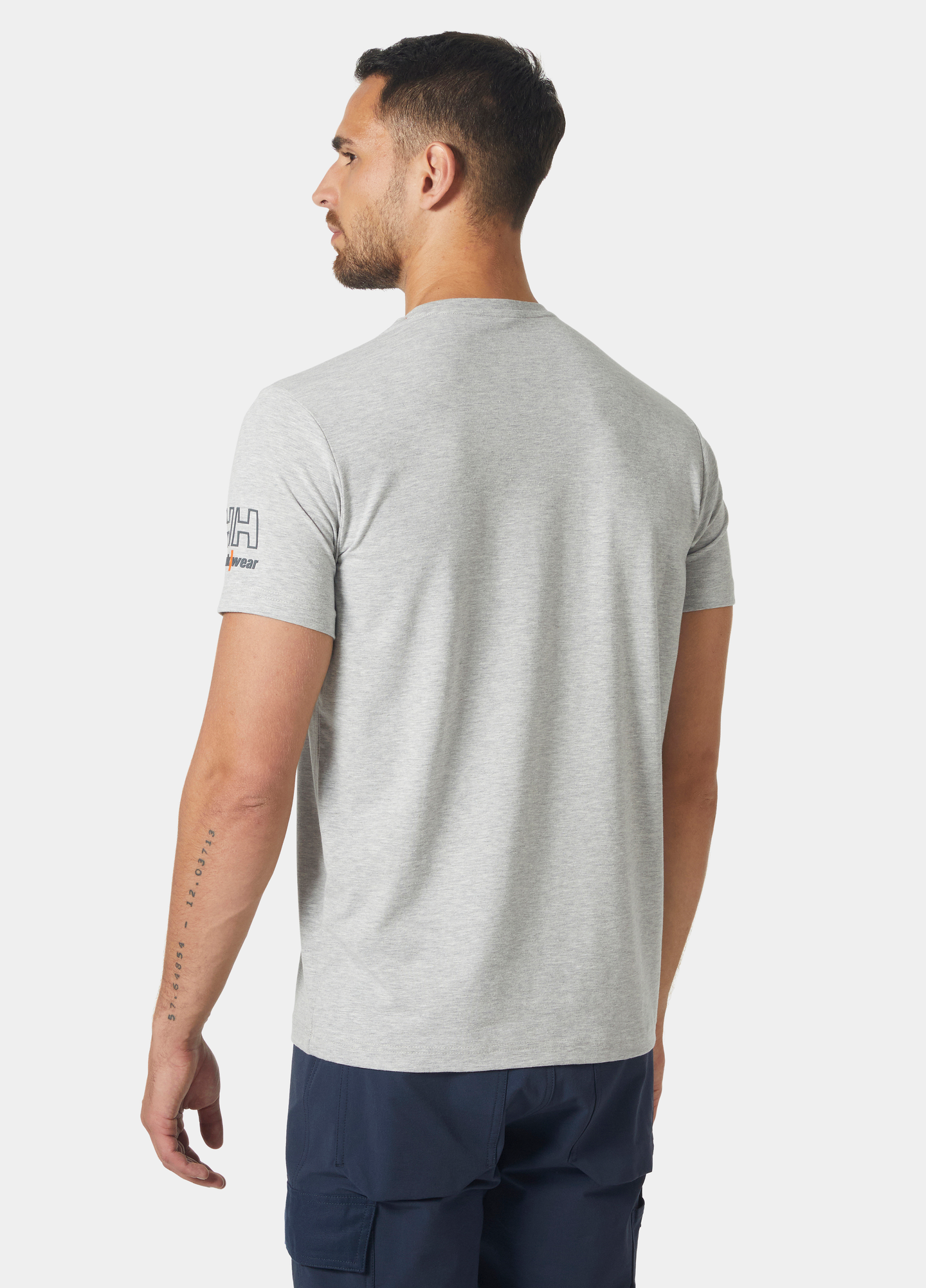 T-SHIRT HELLY HANSEN KENSINGTON GRÅ MEL 2XL, LJUSGRÅ 2XL