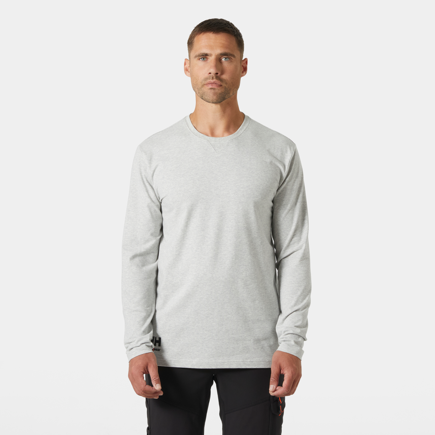 T-SHIRT 79242 EVO LÅNGÄRMAD LJUSGRÅ 3XL