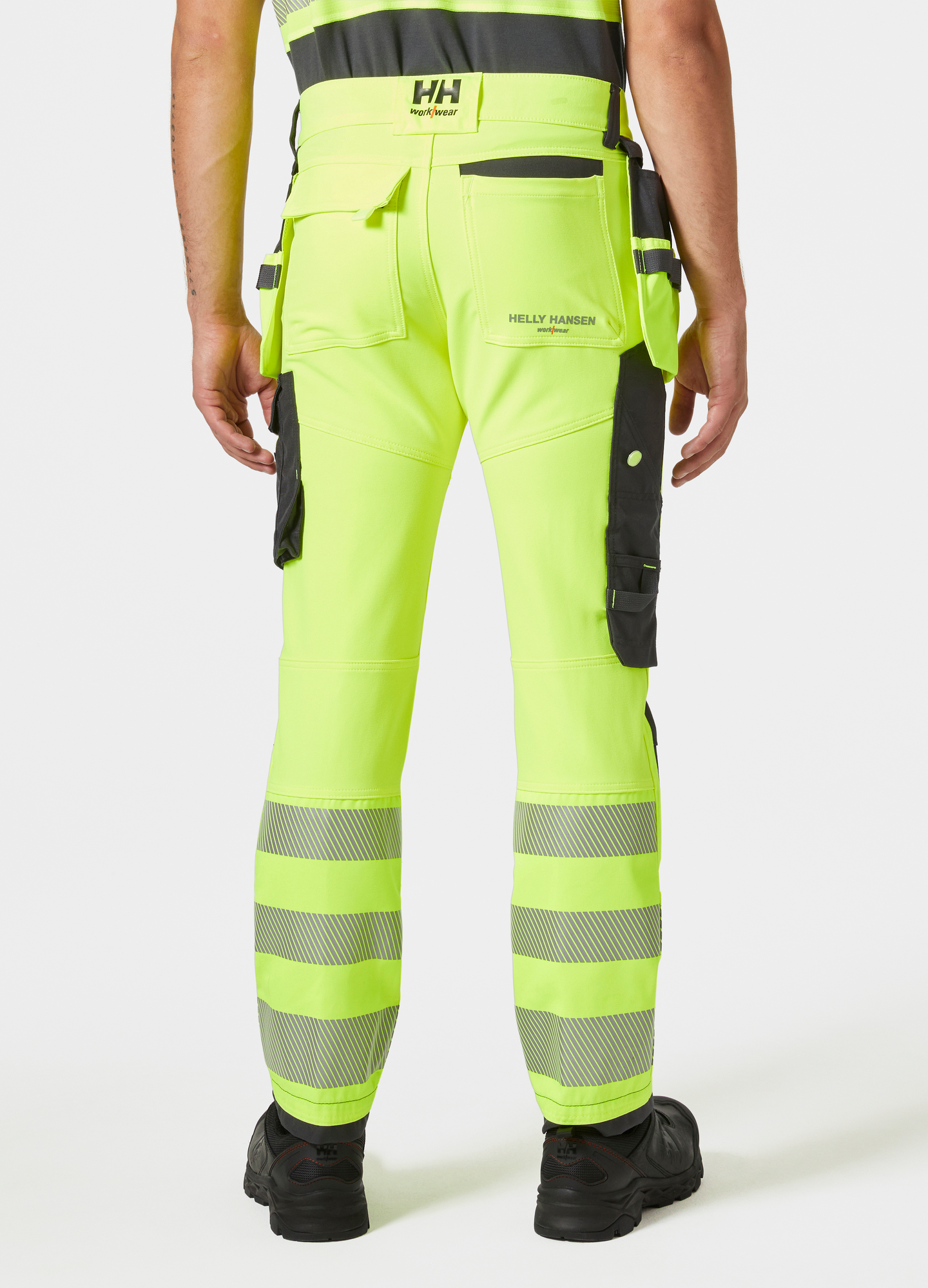 HANTVERKSBYXA HELLY HANSEN ICU ISO 20471, KL2 GUL/EBONY C46