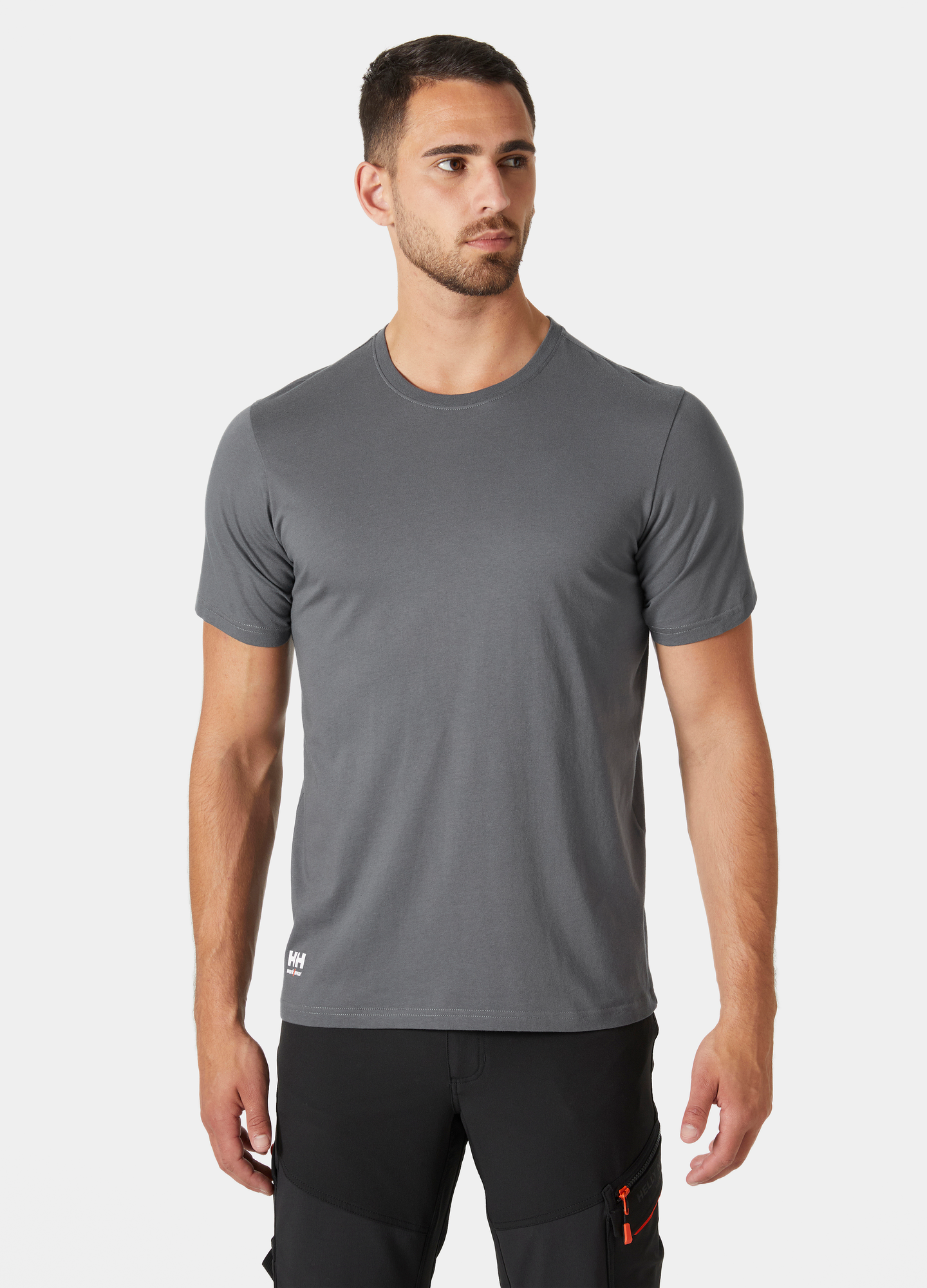 T-SHIRT HELLY HANSEN MANCHESTER MÖRK GRÅ, 2XL
