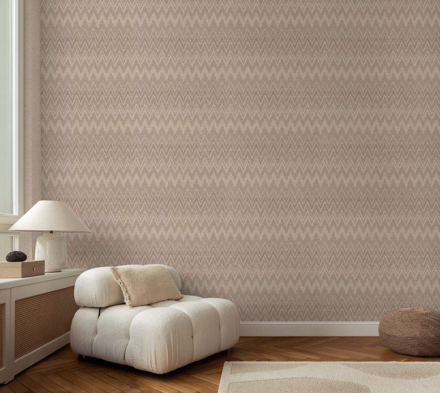 Vinyylitapetti Rasch Atelier Tissé Linor 613926 10,05m