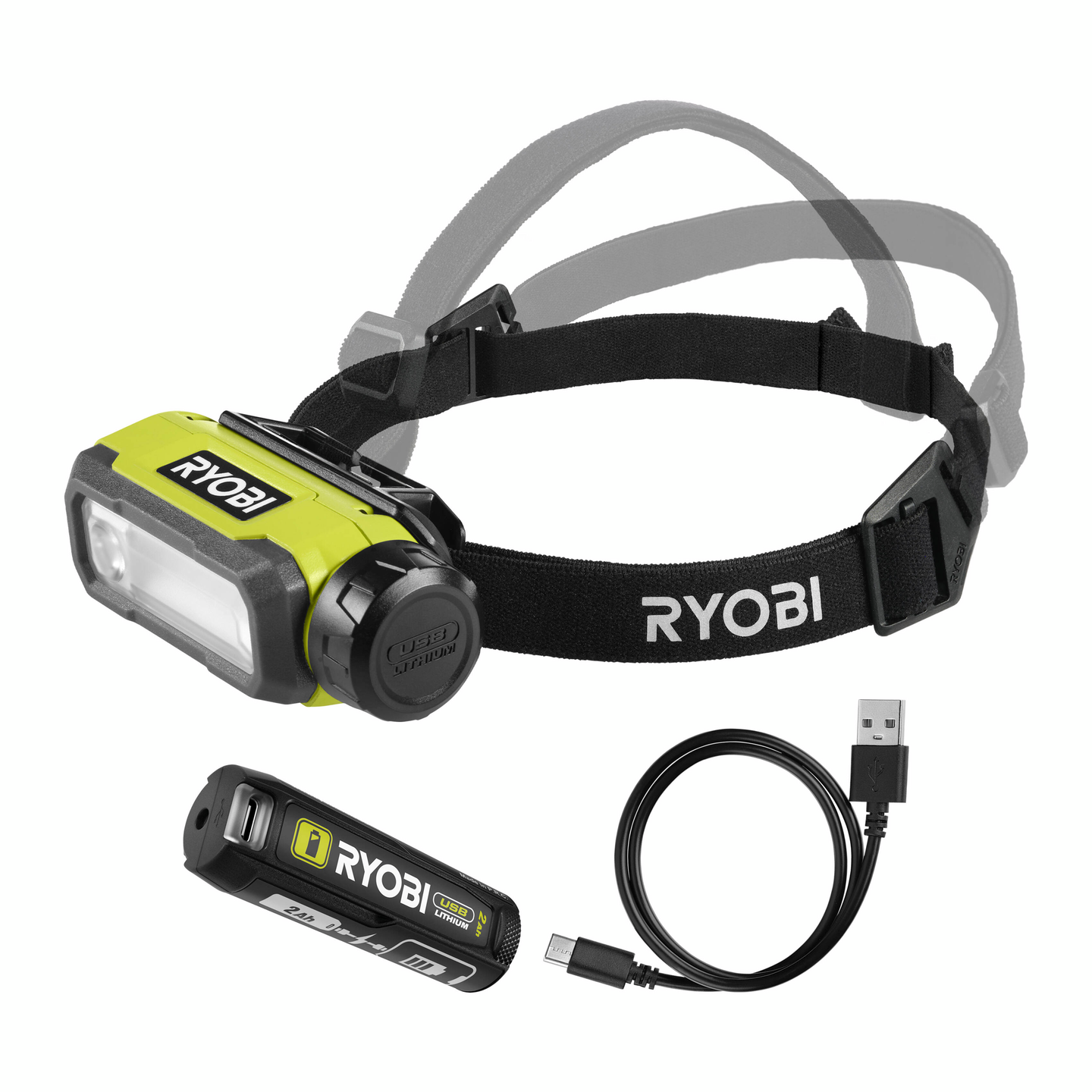 Otsalamppu Ryobi RHT4-120G 4V USB Lithium 2,0Ah