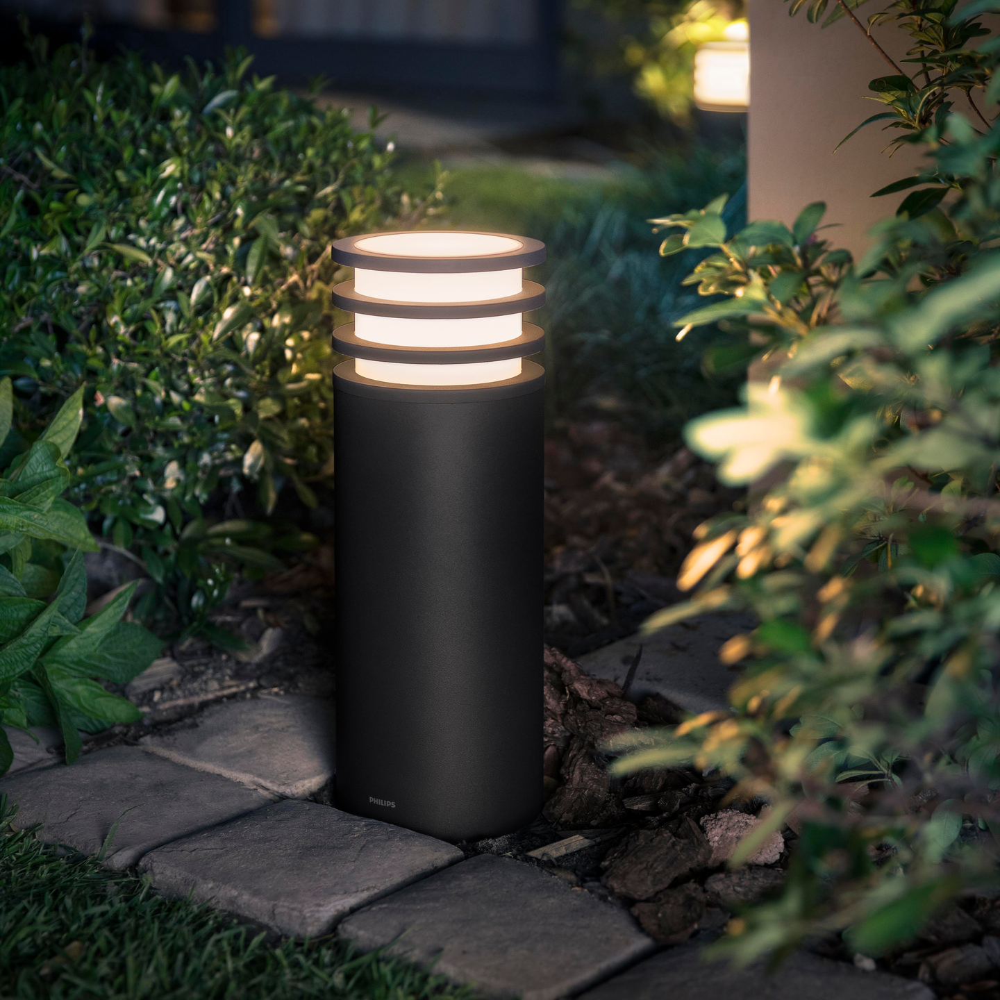 Ulkopylväsvalaisin Philips Hue Lucca 9,5W pieni musta