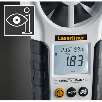 Ilmavirtausmittari Laserliner AirFlowTest-Master