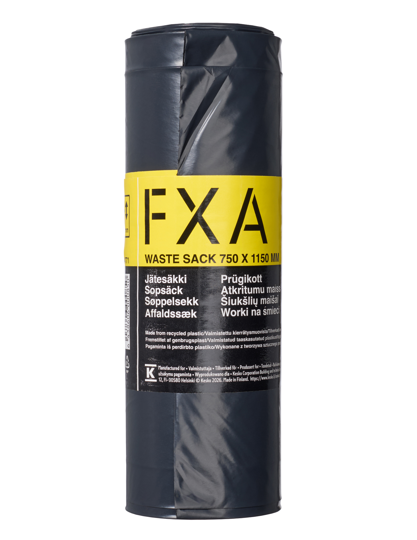 Jätesäkki FXA 150l 10kpl musta