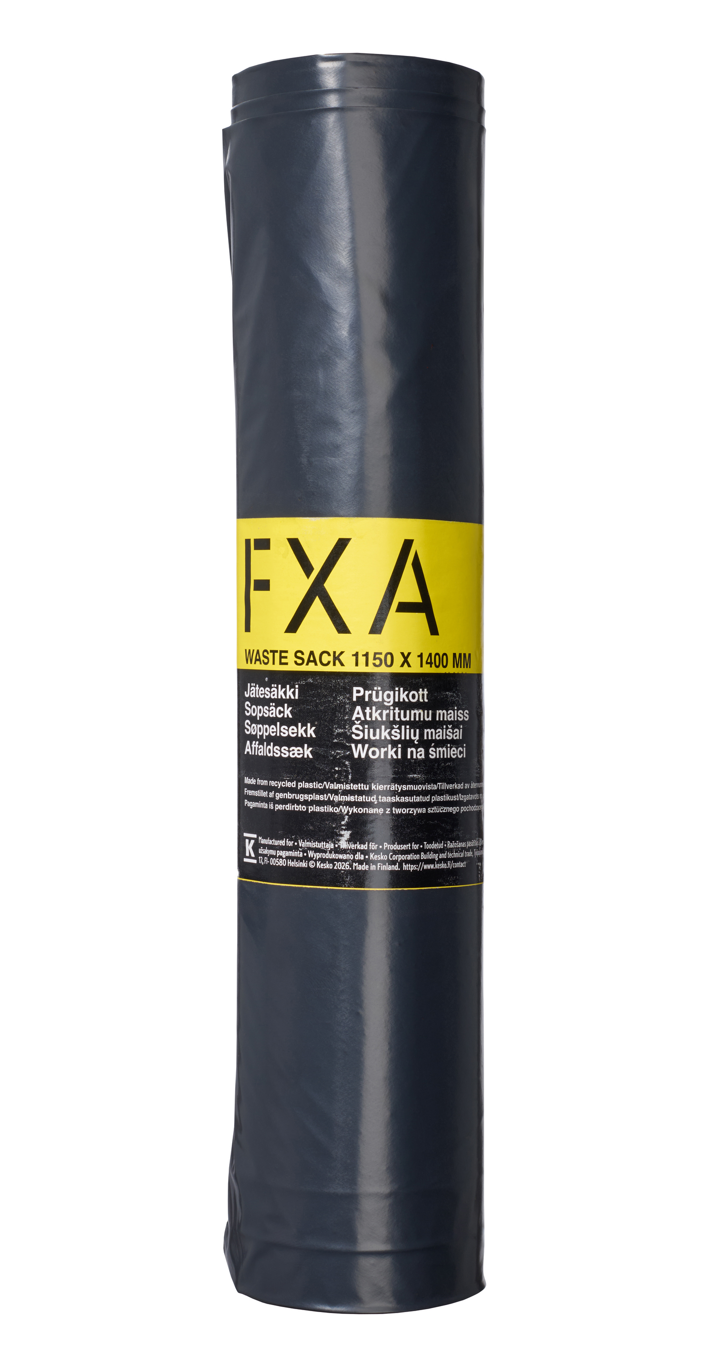 Jätesäkki FXA 240l 5kpl musta