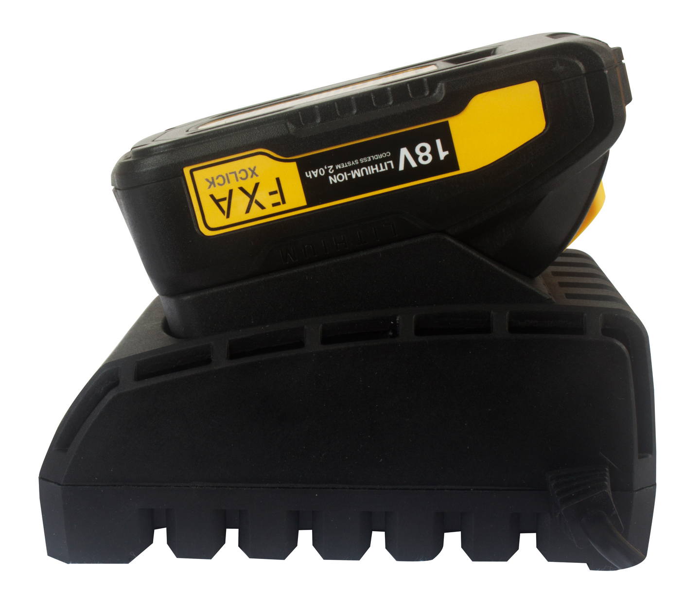 Starttipaketti FXA XCLICK Basic 2,0Ah akku + 2,5A laturi