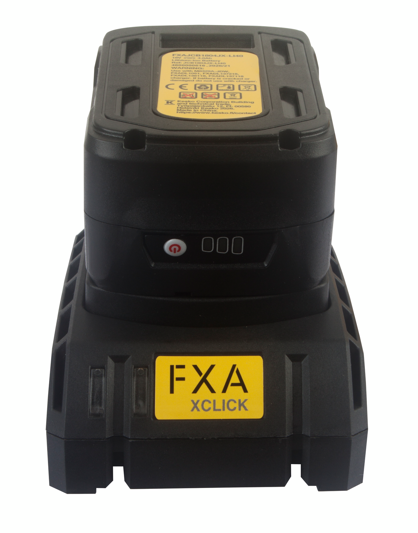 Starttipaketti FXA XCLICK Basic 4,0Ah akku + 2,5A laturi