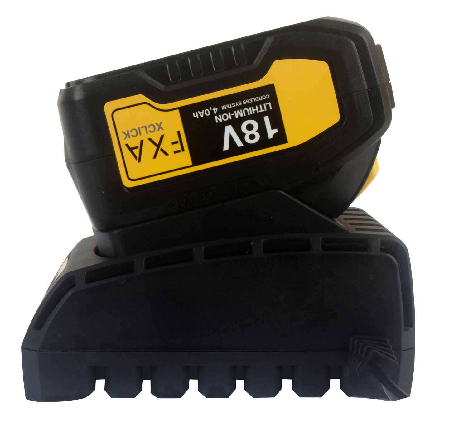 Starttipaketti FXA XCLICK Basic 4,0Ah akku + 2,5A laturi