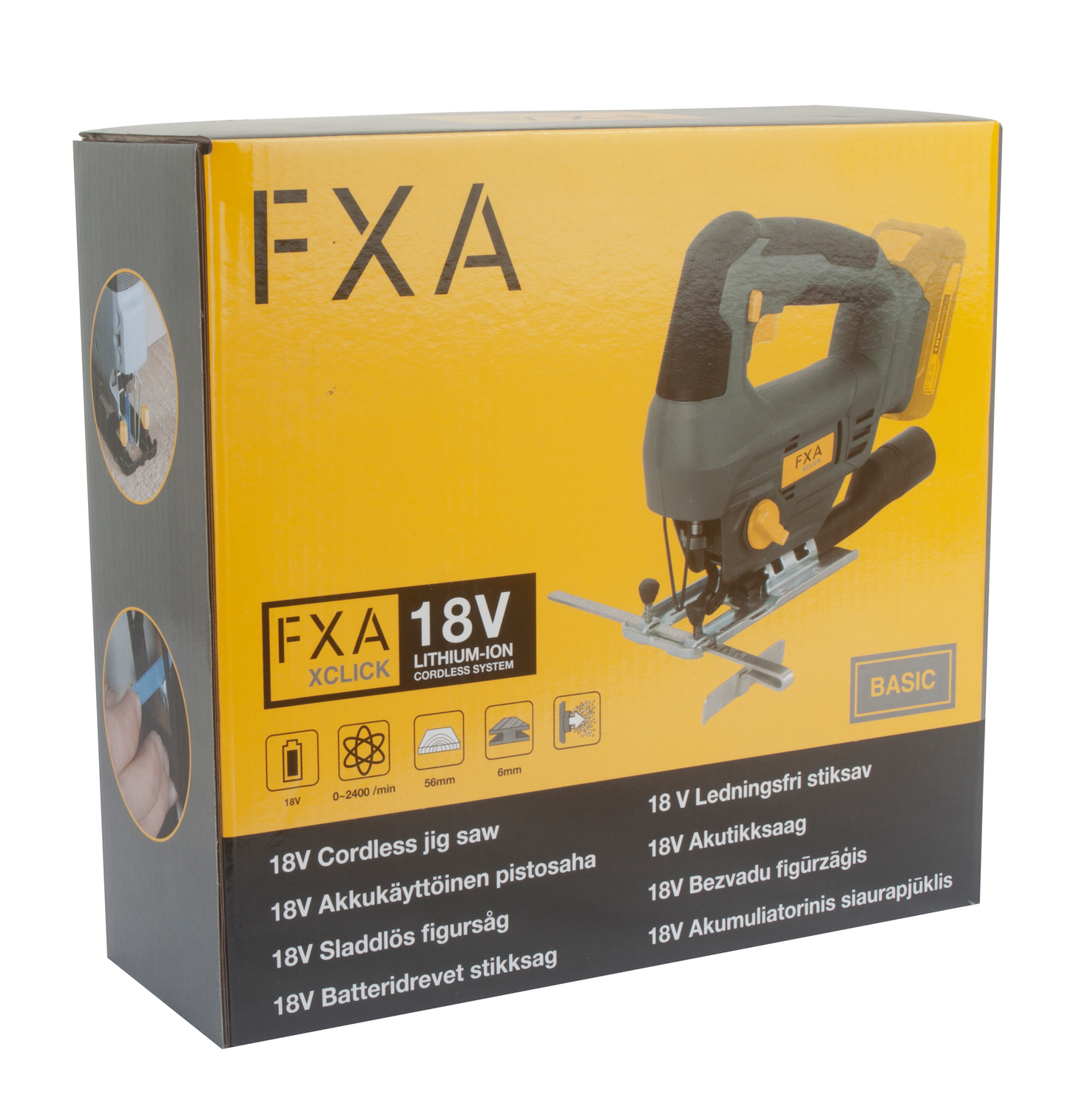 Akkupistosaha FXA XCLICK JC8219 18V runko