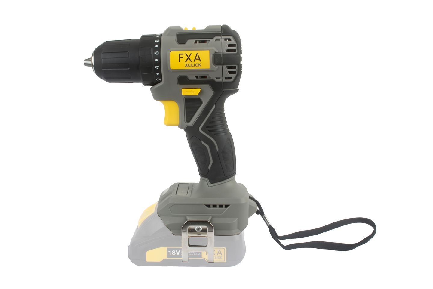 Akkuporakone FXA XCLICK 18V BS8307S hiiliharjaton runko