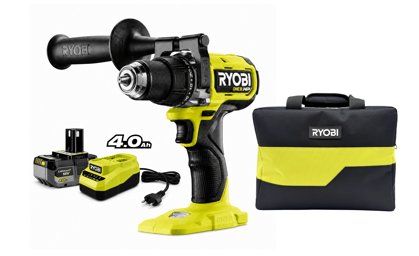 Akkuporakone Ryobi RDD18X1-1X40S 18V ONE+ 4,0Ah