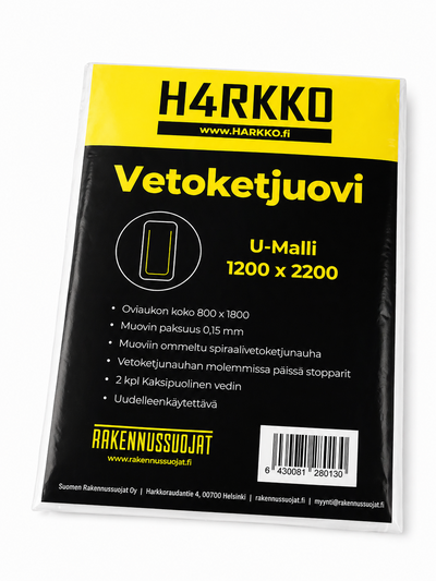 Vetoketjuovi U-malli 150x280cm
