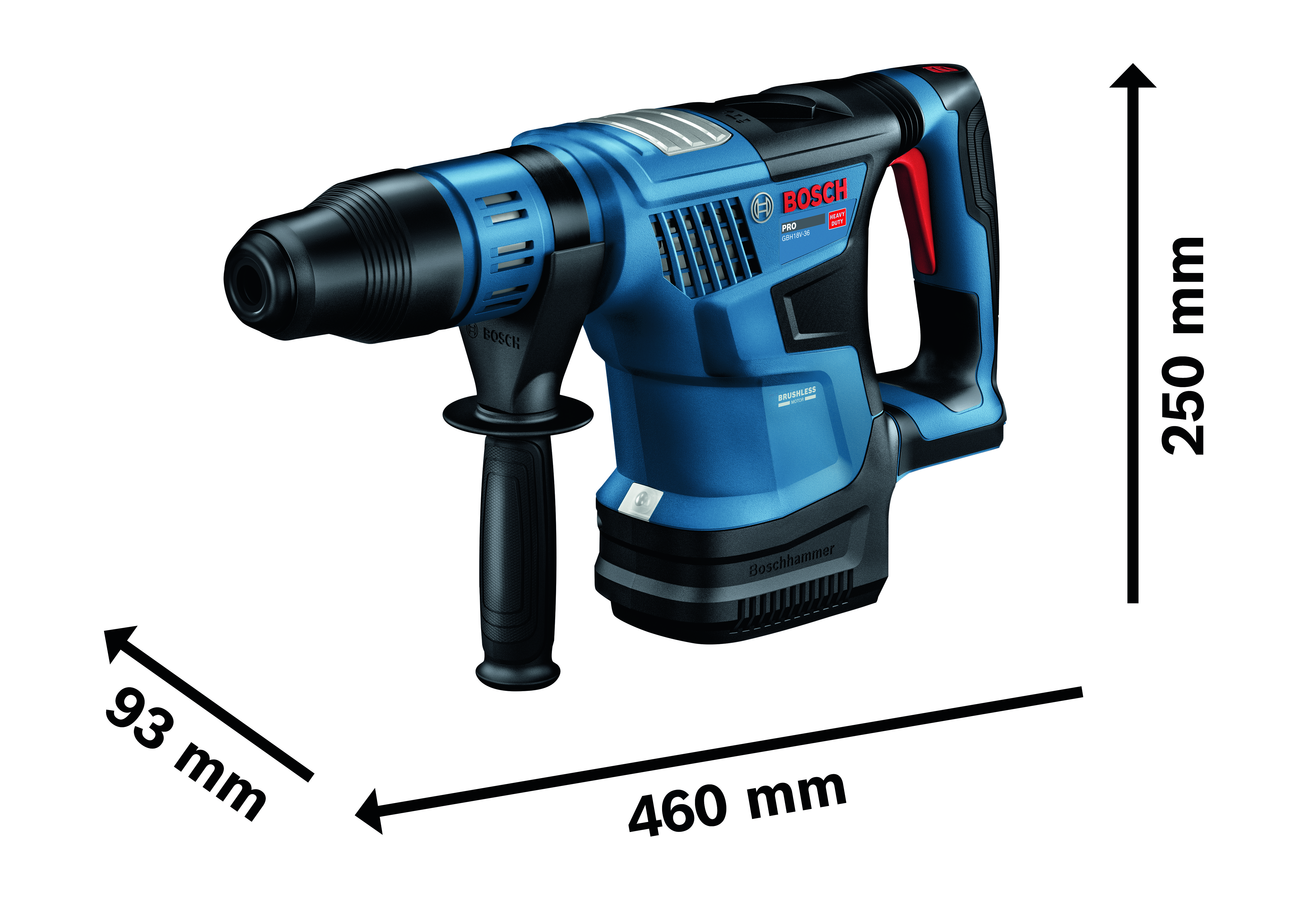 Akkuporavasara Bosch PRO GBH18V-36 Solo