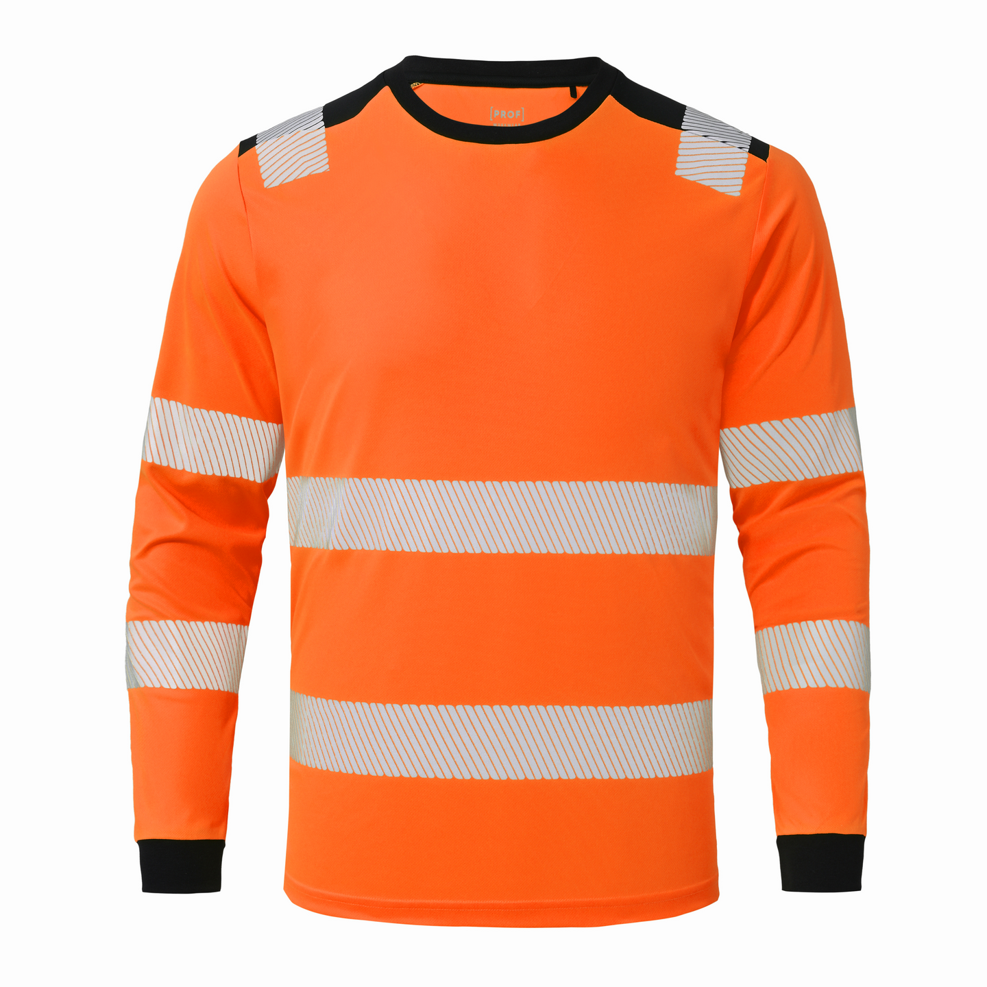 T-paita pitkähihainen PROF Hi-Vis oranssi koko M Lk. 3