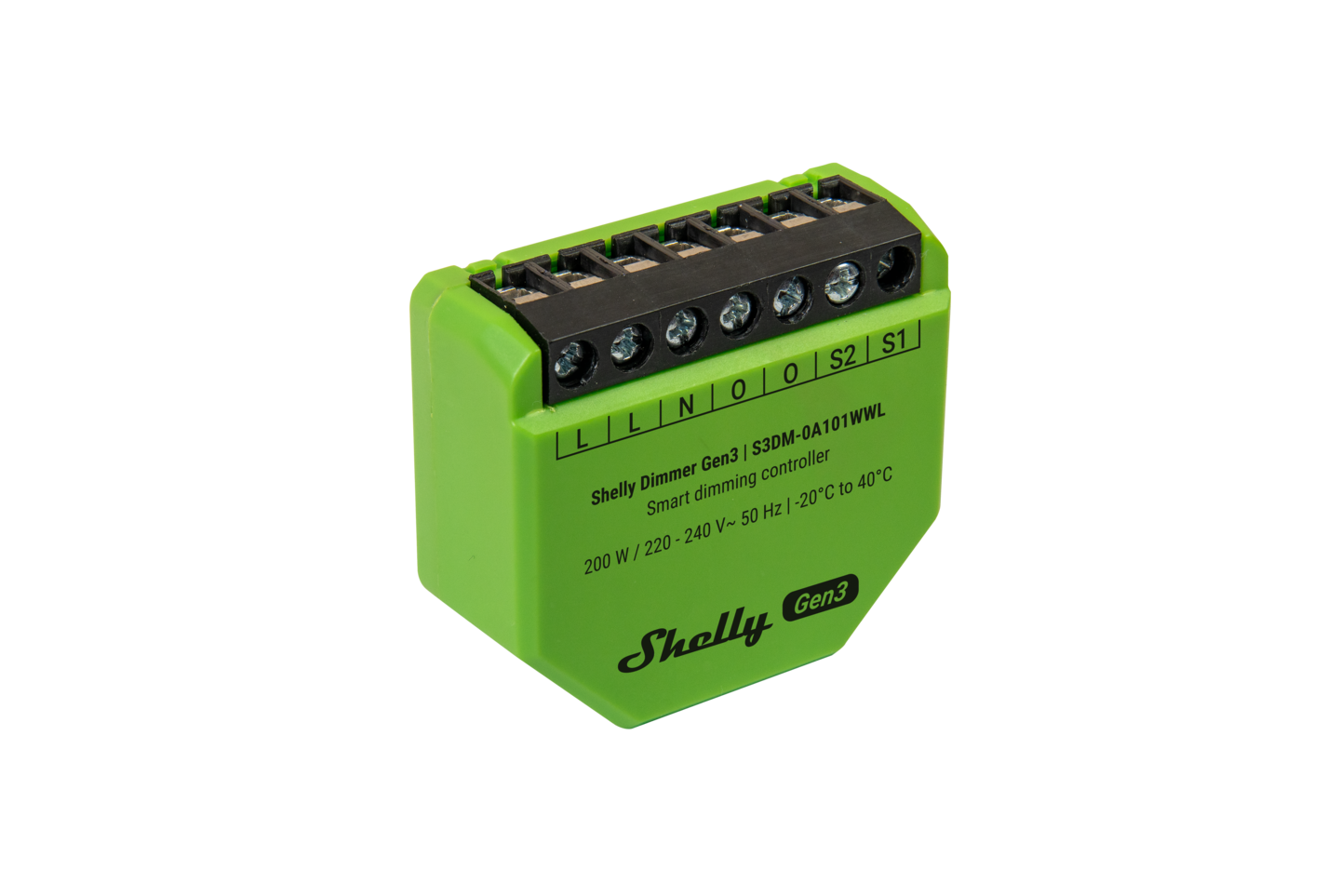 Valonsäädin Shelly Dimmer 200W Gen3