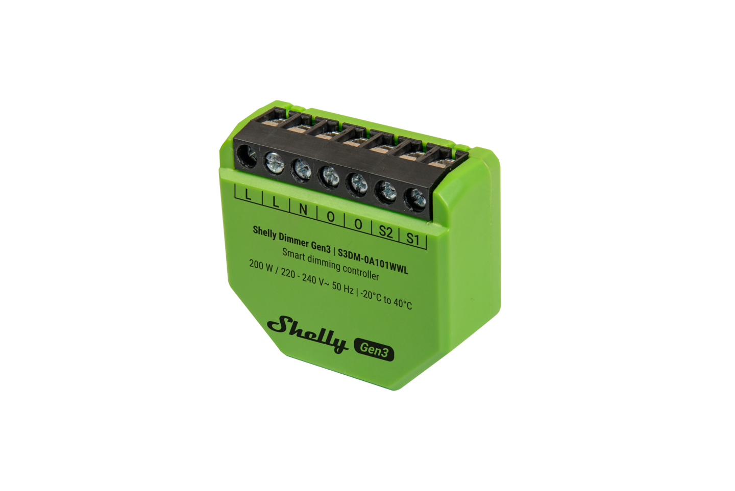 Valonsäädin Shelly Dimmer 200W Gen3