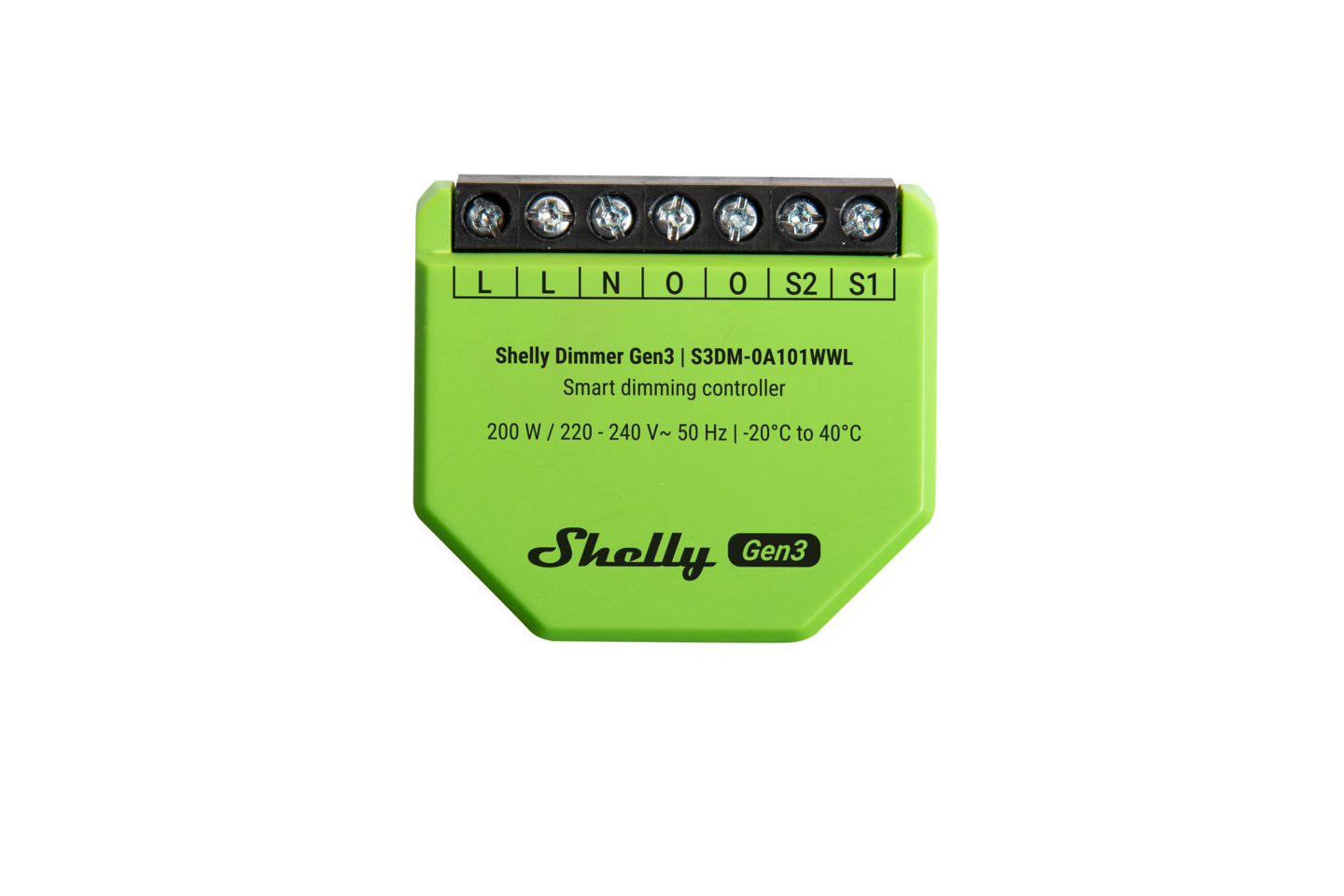 Valonsäädin Shelly Dimmer 200W Gen3