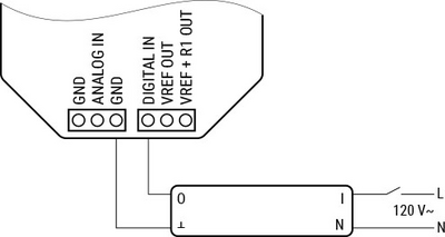 Ohjain Shelly 1-kan. signaalinmuunnin