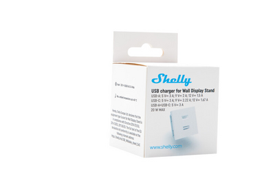 Asennustarvike Shelly Wall Display Usb valkoinen