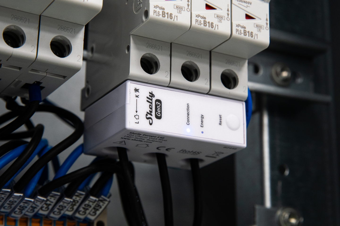 Energiamittari Shelly 3EM-63T Gen3