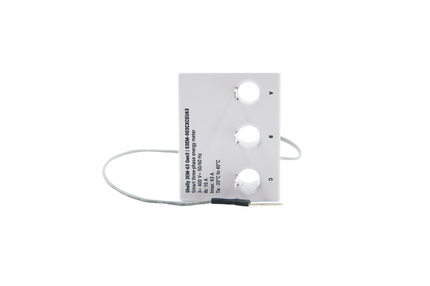 Energiamittari Shelly 3EM-63T Gen3