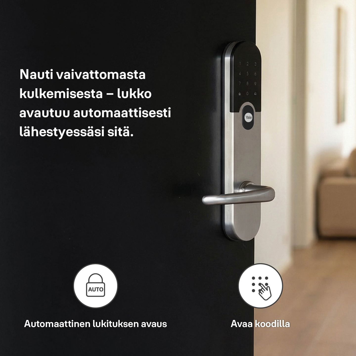 Älylukko Yale Entrus harjattu teräs