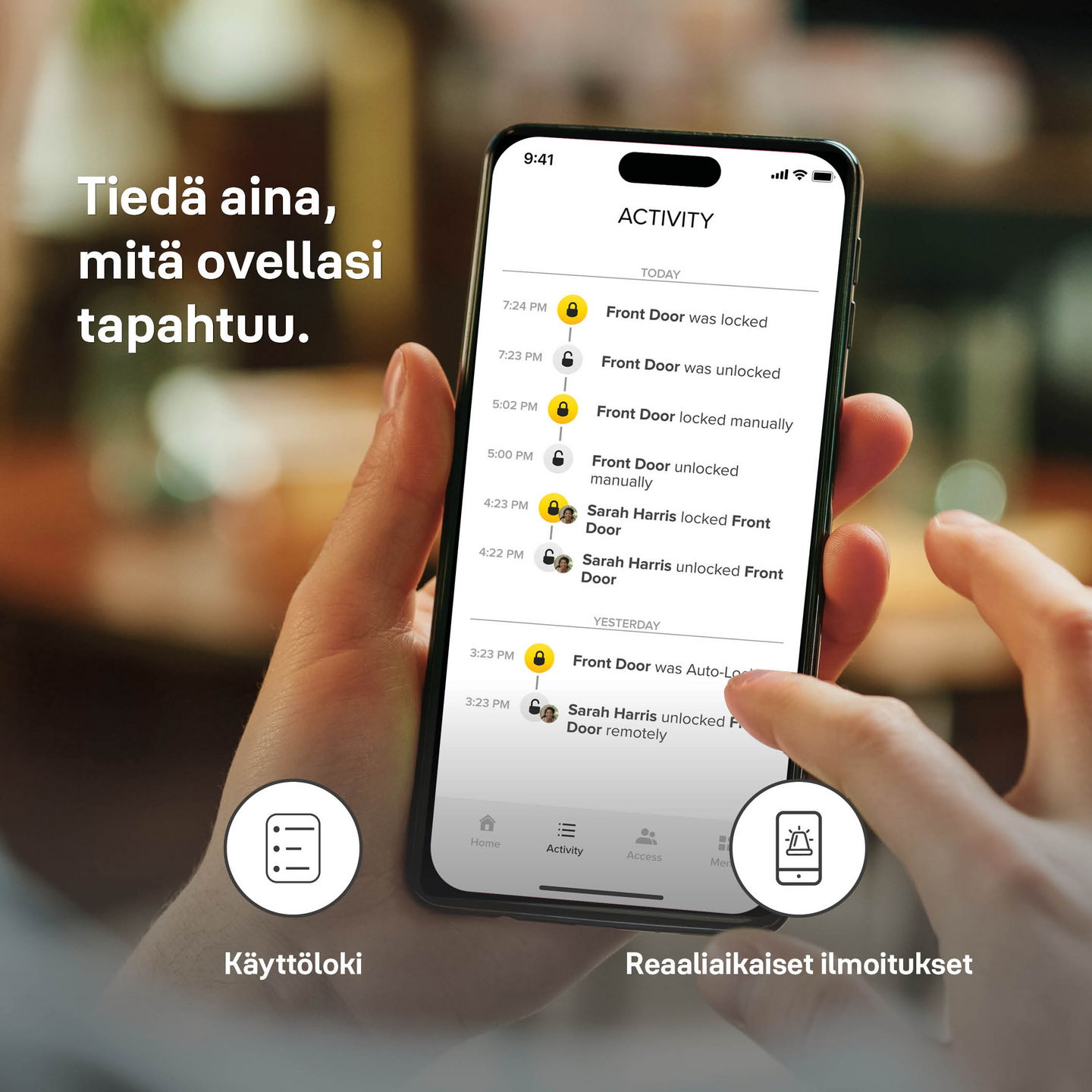 Älylukko Yale Entrus musta