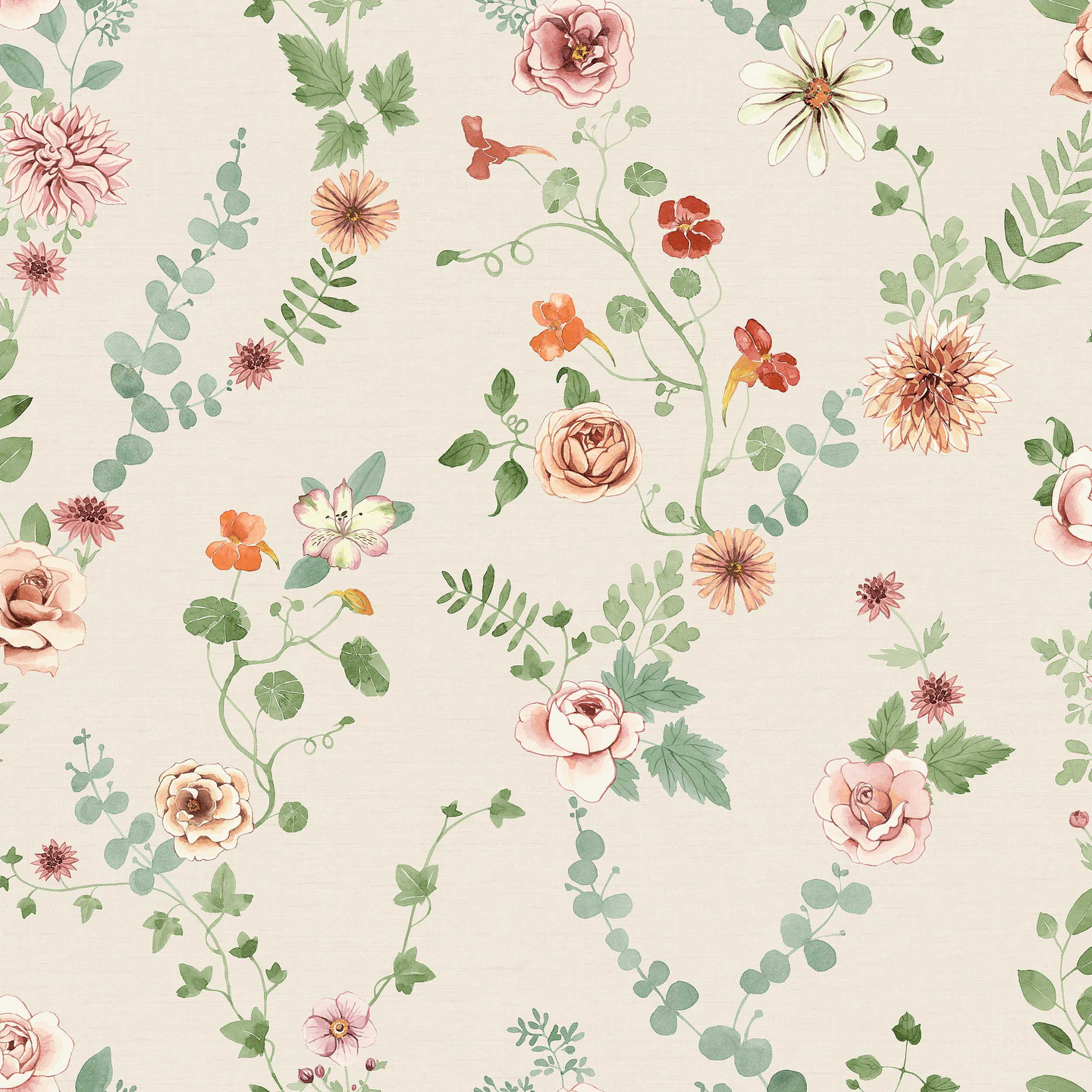 Kuitutapetti Boråstapeter Flowers 9181 Bouquet Flowers 10,05m