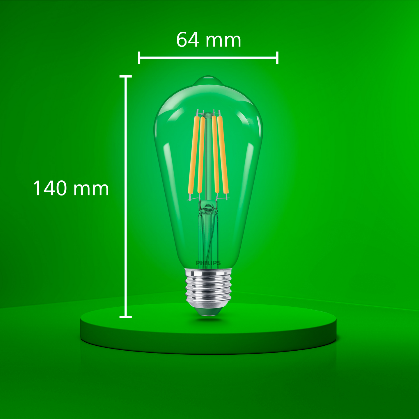 Led-lamppu Philips Ultra Efficient 60W E27 2700K 840lm läpinäkyvä lasi