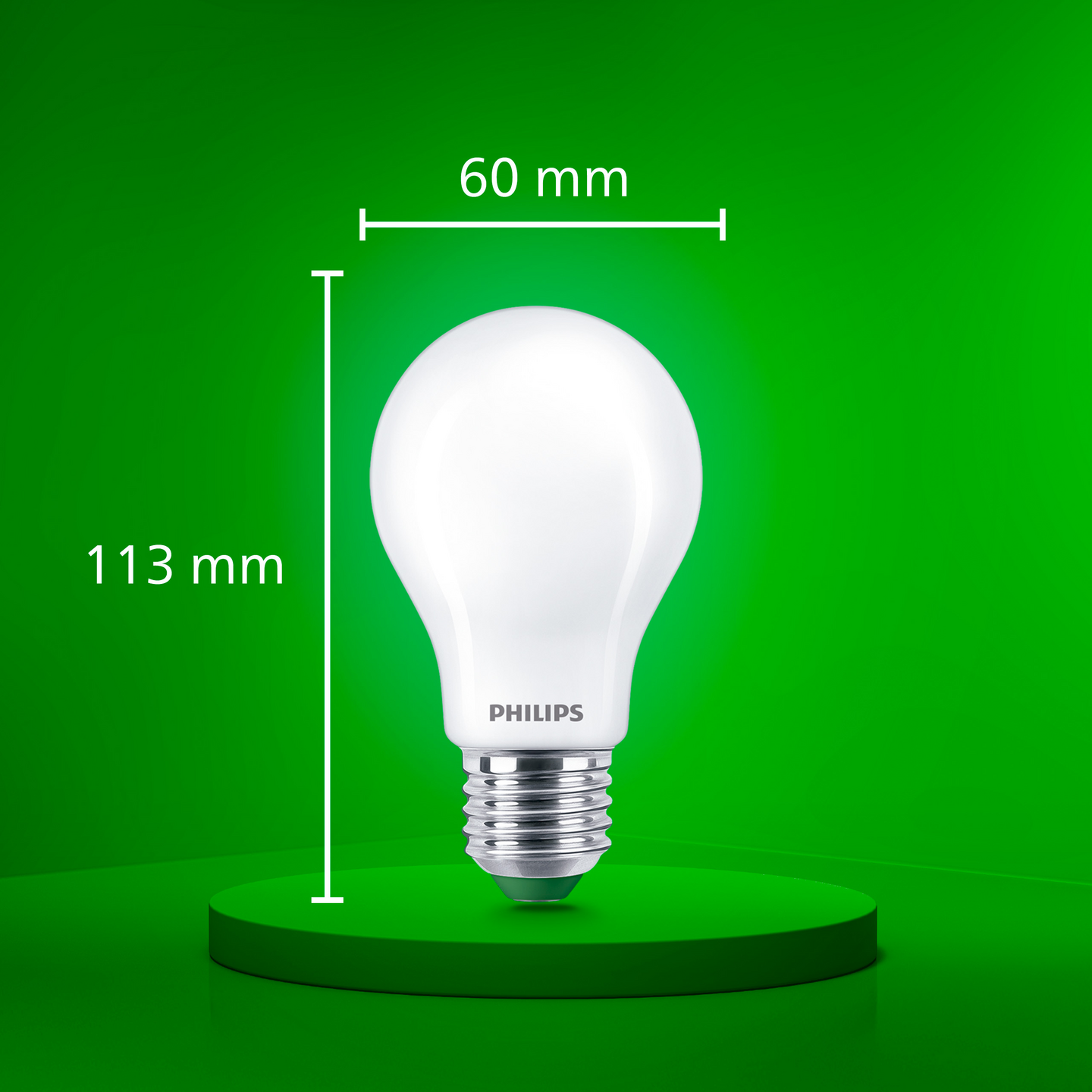 Led-vakiolamppu Philips Ultra Efficient A60 1535lm 7,3W E27 2700K huurrettu