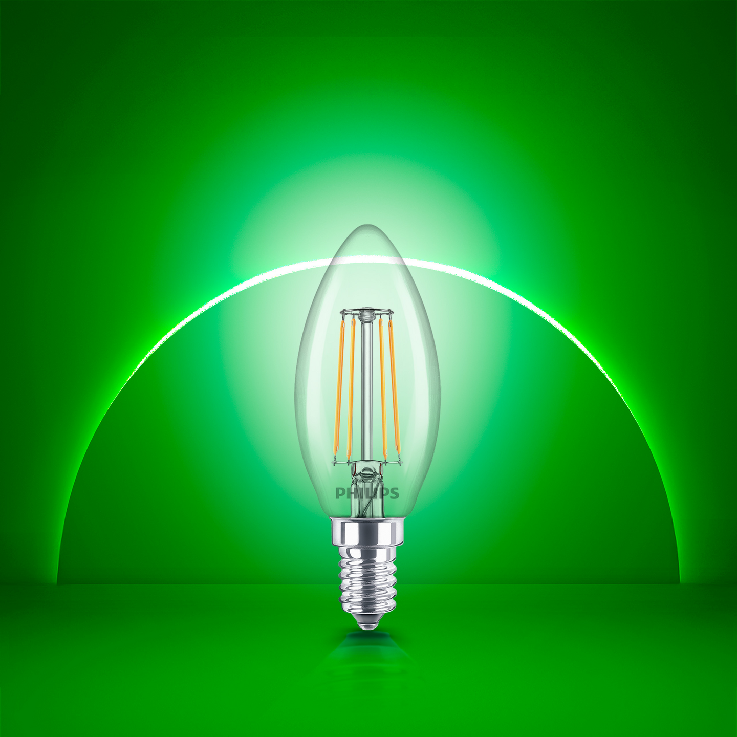 Led-kynttilälamppu Philips Ultra Efficient B35 485lm 2,3W E14 4000K kirkas