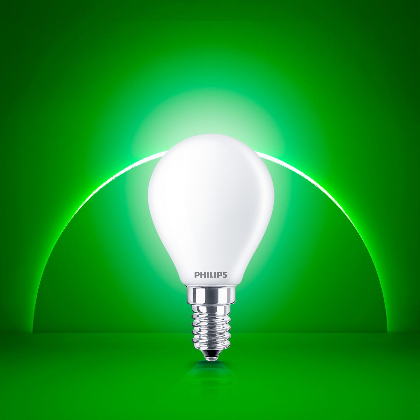 Led-mainoslamppu Philips Ultra Efficient P45 485lm 2,3W E14 2700K huurrettu
