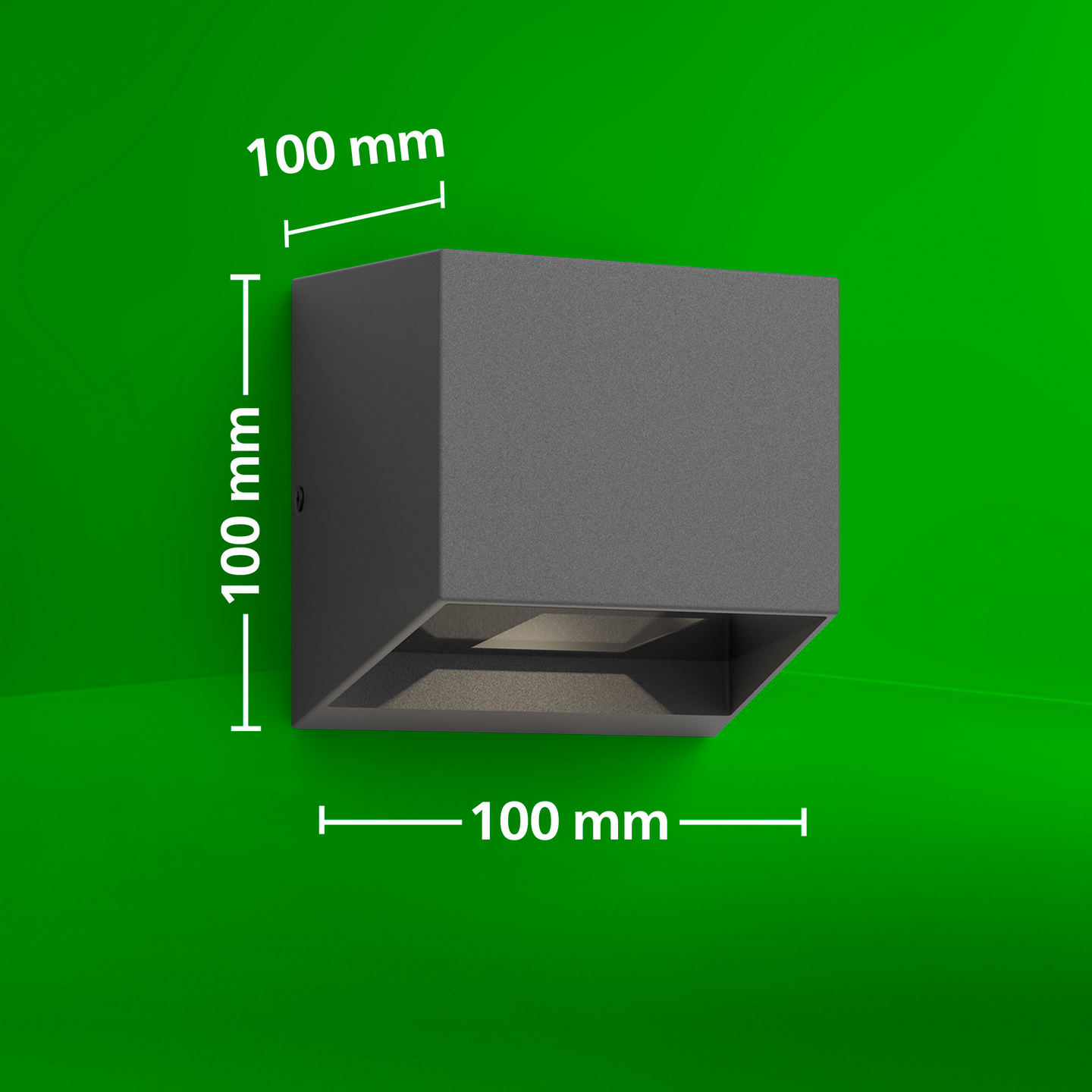 Ulkoseinävalaisin Philips Alix UE 2x4,3W 100x100x100mm 2700K 800lm antrasiitti