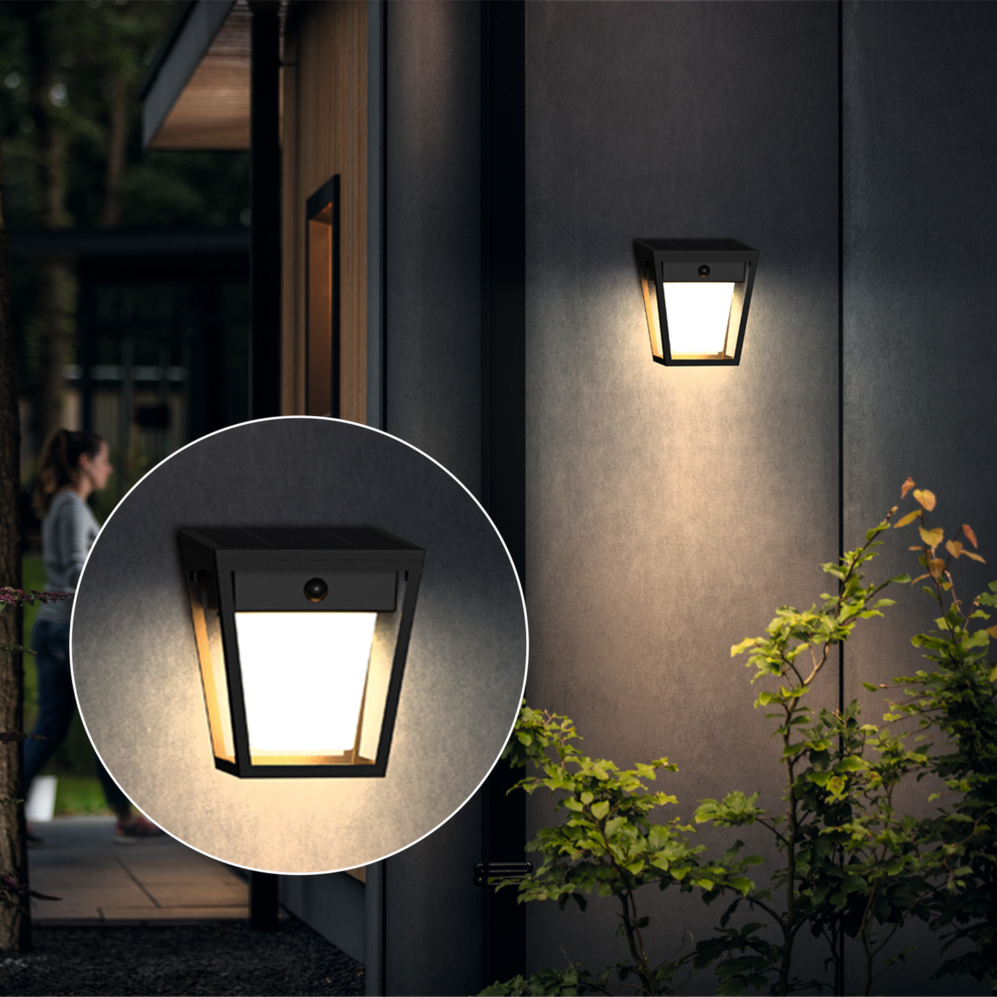 Aurinkokennovalaisin Philips Nissa UE 123x157x142mm 1,8W 3000K 250lm musta