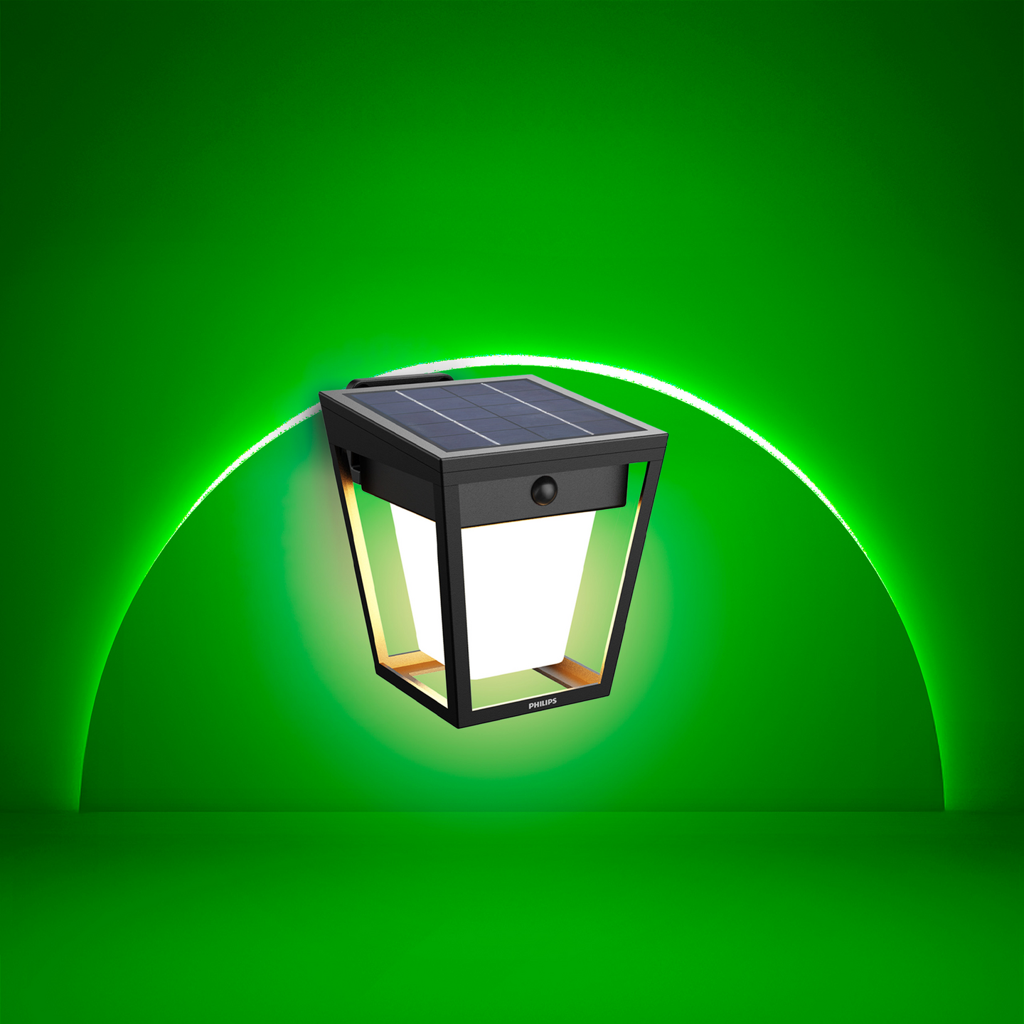 Aurinkokennovalaisin Philips Nissa UE 123x157x142mm 1,8W 3000K 250lm musta