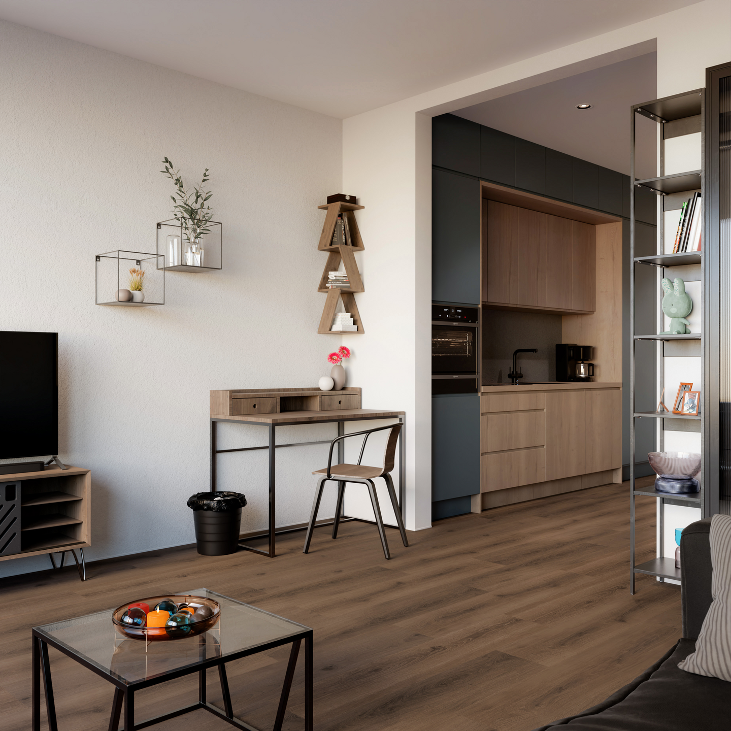 Vinyylilankku Check One Premium 2076 Boxbach Oak 2,235m2